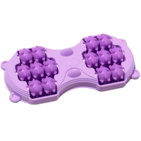 Масажер для ніг і стоп Foot Massager з роликами, механічний, для домашнього релаксу та зняття втоми Фіолетовий
