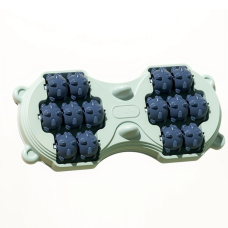 Масажер для ніг і стоп Foot Massager з роликами, механічний, для домашнього релаксу та зняття втоми Сірий