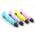 3D ручка для малювання PEN-2 з екраном LCD, Рожева 3Д ручка провідна від мережі 9 м в комплекті