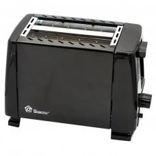 Тостер електричний Domotec 650 Вт з 6 рівнями обсмажування, 21,5×17×10,5 см, функція автопідйому та рівномірного підсмаження