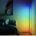 Підлогова RGB лампа 1.4 м FLORLAMP — кутовий LED торшер із пультом, регульована яскравість, світильник для спальні