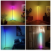 Підлогова RGB лампа 1.4 м FLORLAMP — кутовий LED торшер із пультом, регульована яскравість, світильник для спальні