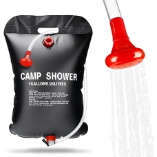 Туристичний переносний літній душ 20 л Camp Shower, польовий душ для дачі та кемпінгу, чорний
