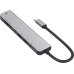 USB-хаб концентратор 7 в 1 з PD заряджанням Type-C, USB 3.0, HDMI, TF та Micro SD для MacBook та смартфона