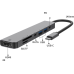 USB-хаб концентратор 7 в 1 з PD заряджанням Type-C, USB 3.0, HDMI, TF та Micro SD для MacBook та смартфона